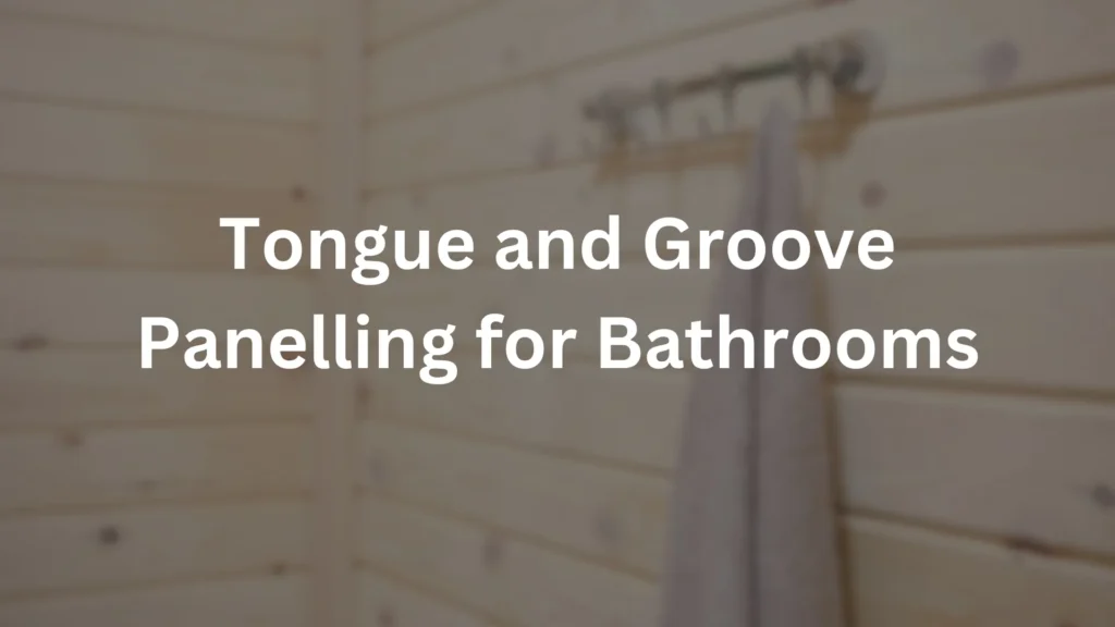 Tongue and groove panelling in a Nottingham bathroom with timber boards and towel hooks